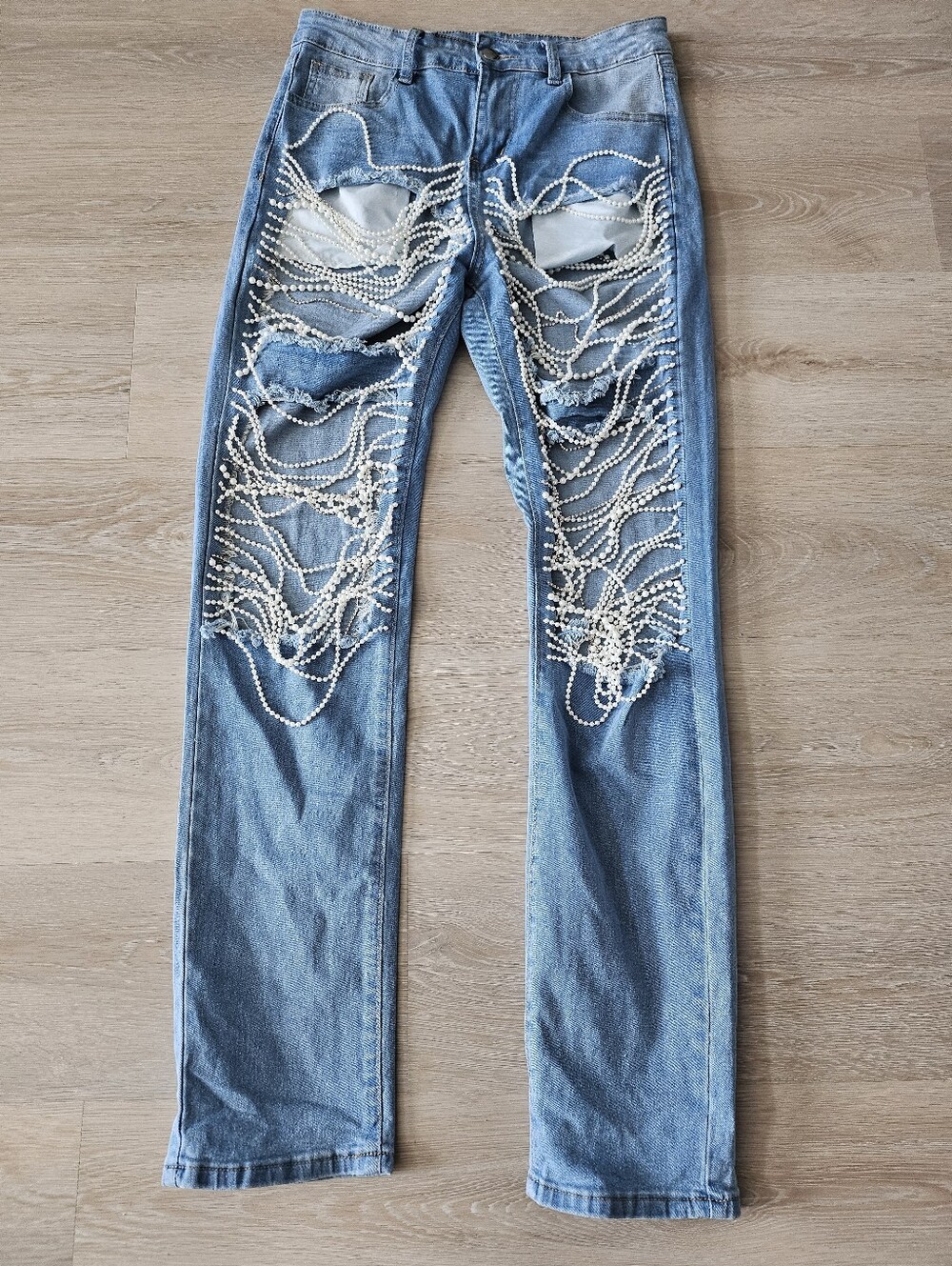 Cutout Pearl Jeans